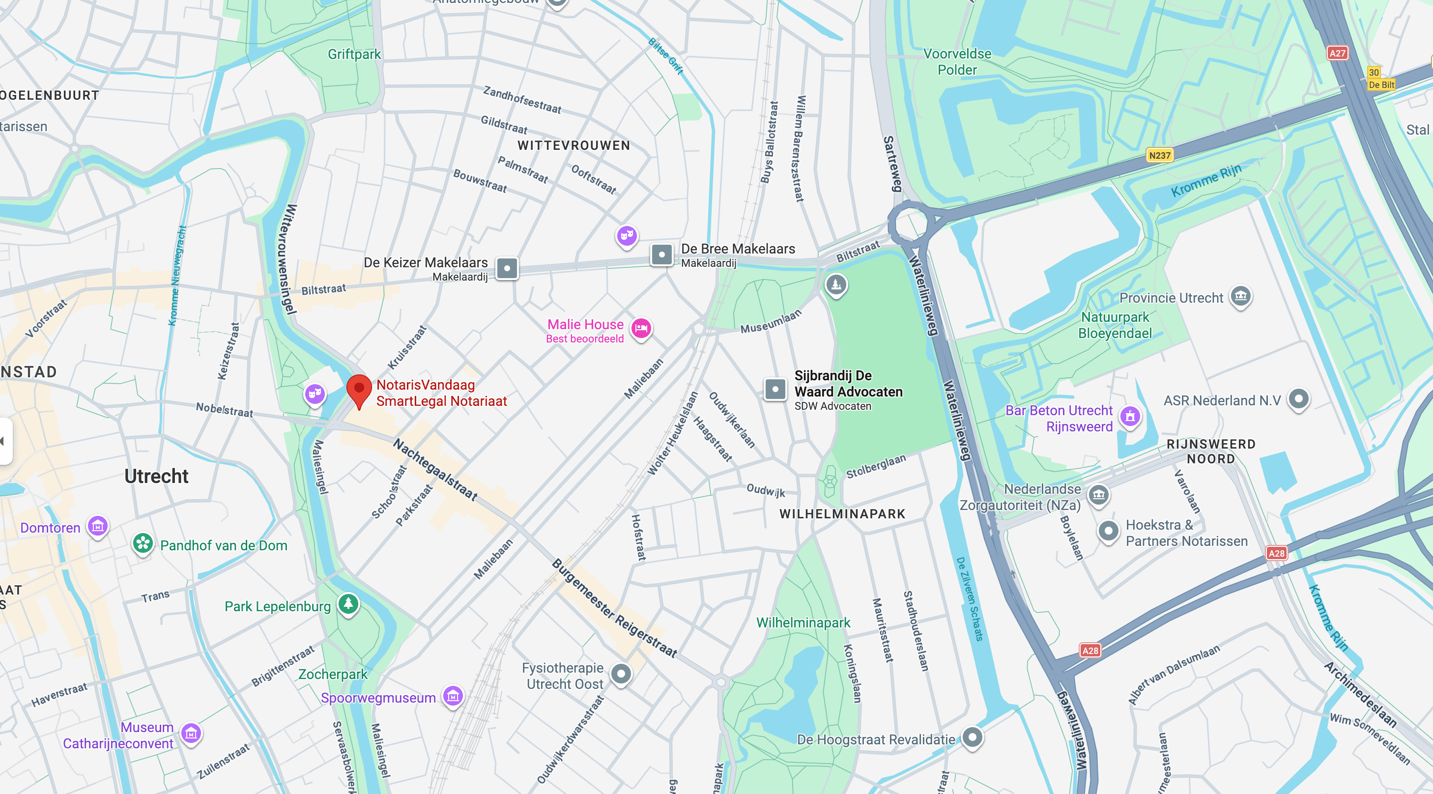 Locatie AkteAdvies — Wittevrouwensingel 4, Utrecht